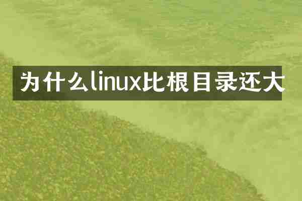 为什么linux比根目录还大