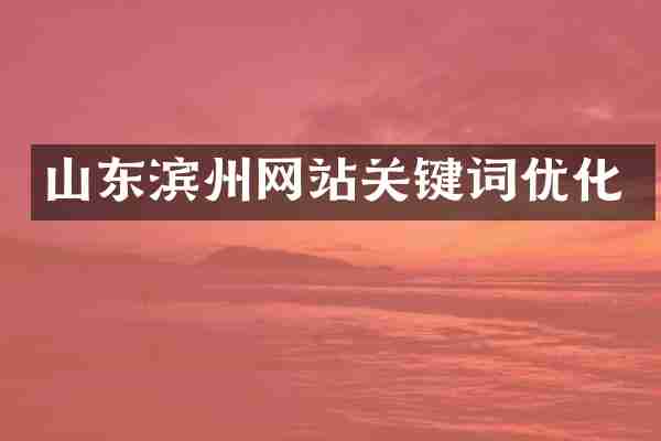 山东滨州网站关键词优化