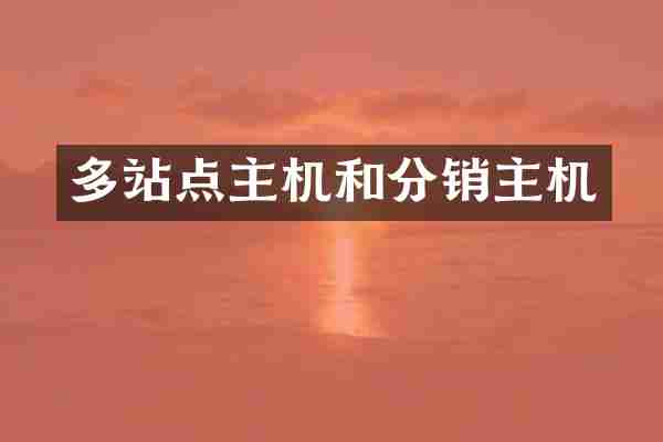 多站点主机和分销主机