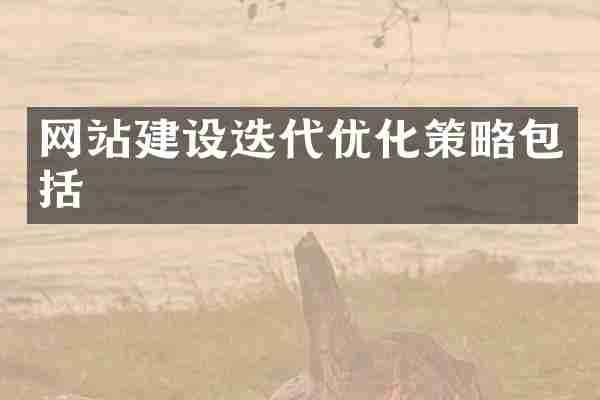 网站建设迭代优化策略包括