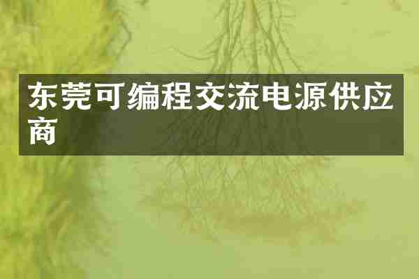 东莞可编程交流电源供应商