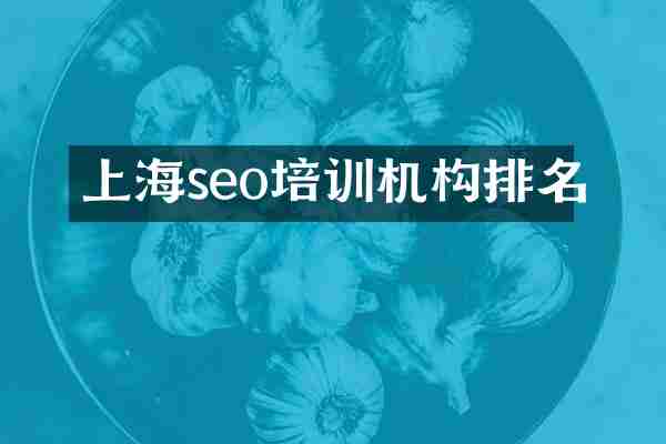上海seo培训机构排名