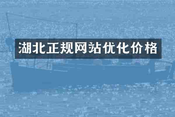 湖北正规网站优化价格