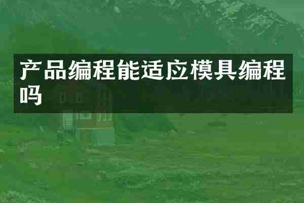 产品编程能适应模具编程吗