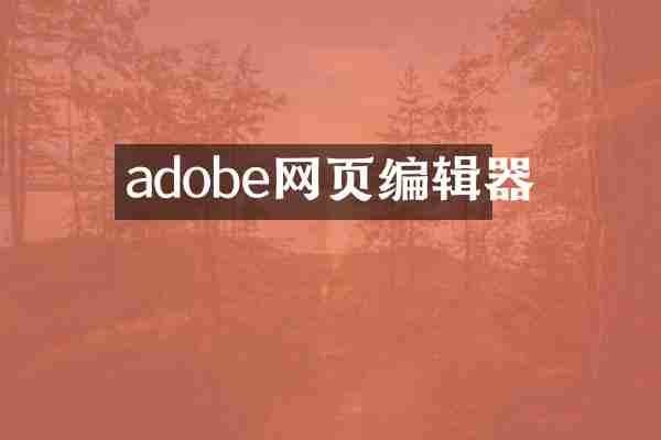 adobe网页编辑器