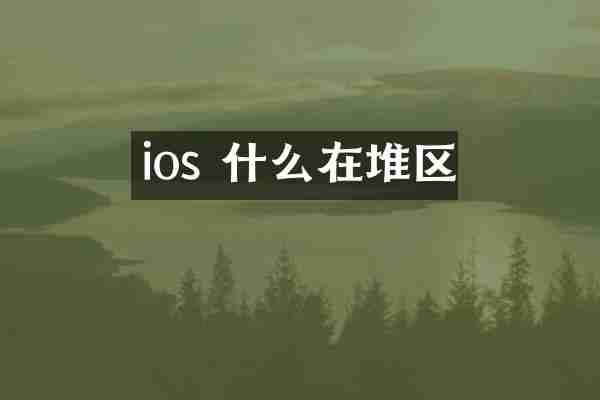 ios 什么在堆区