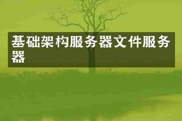 基础架构服务器文件服务器