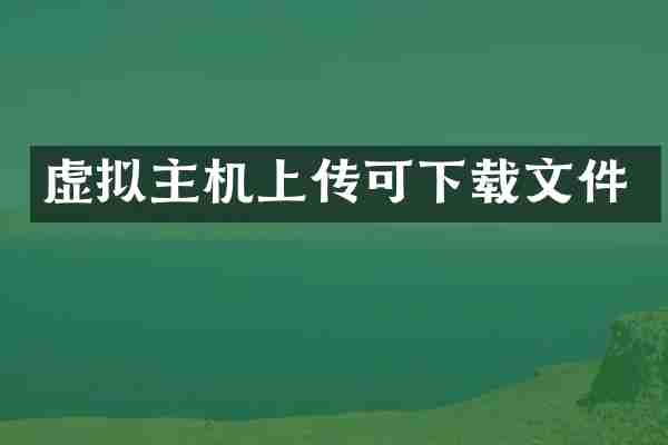 虚拟主机上传可下载文件
