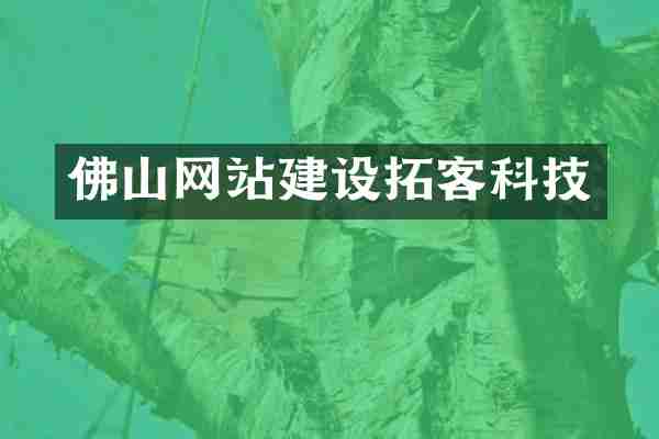 佛山网站建设拓客科技