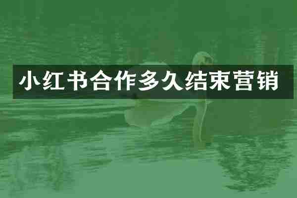 小红书合作多久结束营销