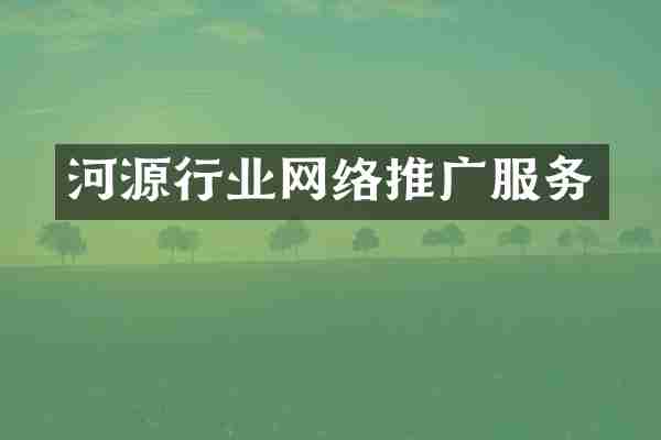 河源行业网络推广服务