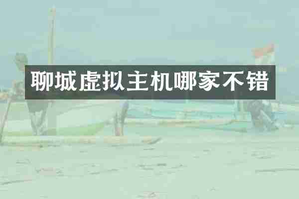 聊城虚拟主机哪家不错