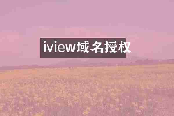 iview域名授权
