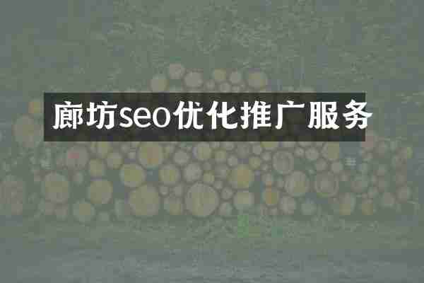 廊坊seo优化推广服务