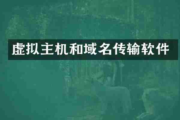虚拟主机和域名传输软件