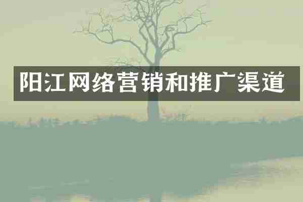 阳江网络营销和推广渠道