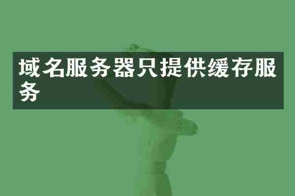 域名服务器只提供缓存服务