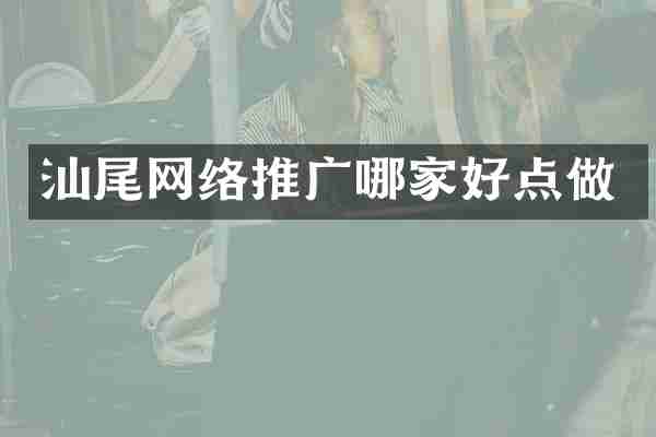 汕尾网络推广哪家好点做