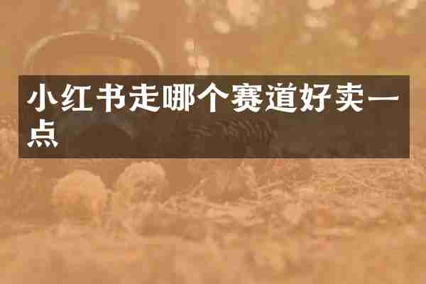 小红书走哪个赛道好卖一点