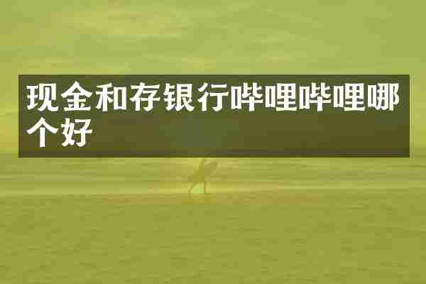 现金和存银行哔哩哔哩哪个好