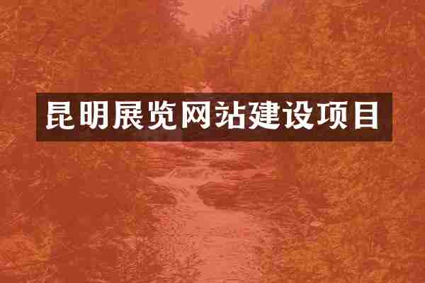 昆明展览网站建设项目