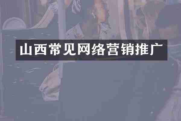 山西常见网络营销推广
