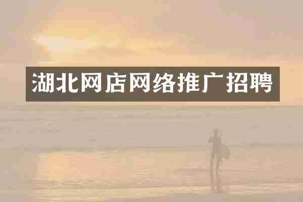 湖北网店网络推广招聘