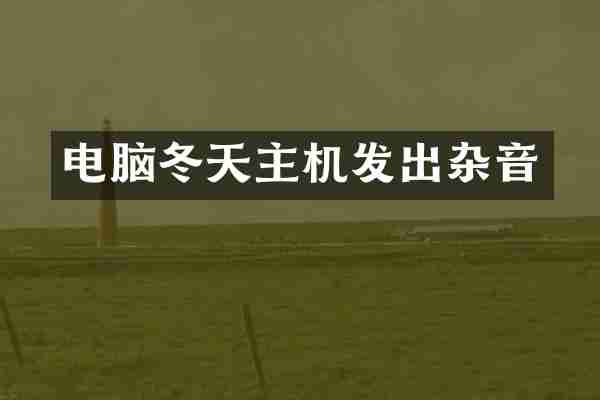 电脑冬天主机发出杂音