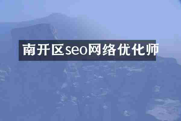 南开区seo网络优化师