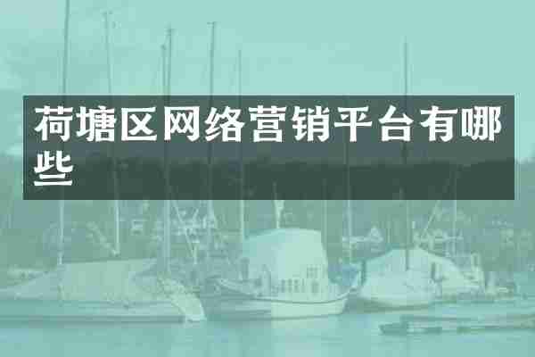 荷塘区网络营销平台有哪些