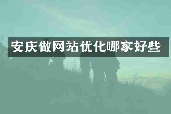 安庆做网站优化哪家好些