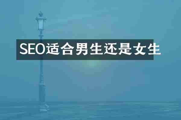 SEO适合男生还是女生