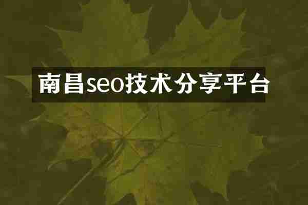 南昌seo技术分享平台