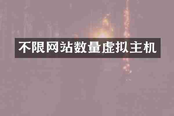 不限网站数量虚拟主机