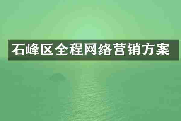 石峰区全程网络营销方案