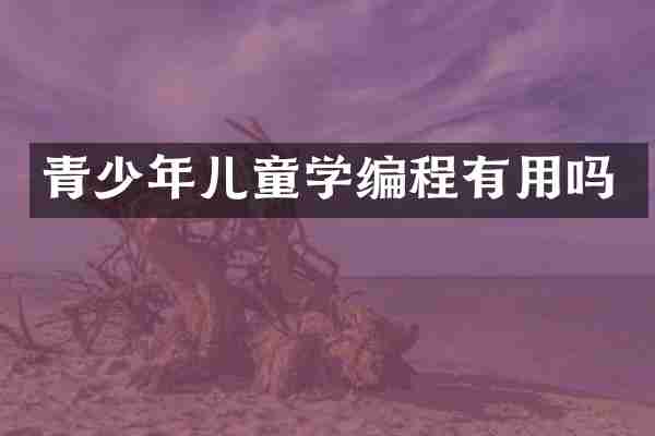 青少年儿童学编程有用吗