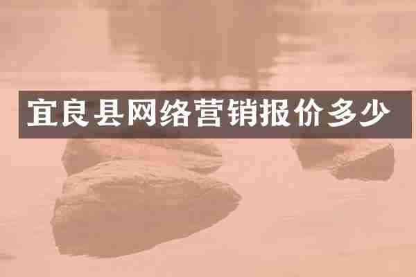 宜良县网络营销报价多少