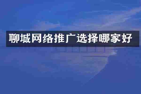 聊城网络推广选择哪家好