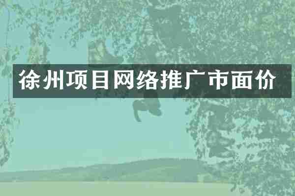 徐州项目网络推广市面价