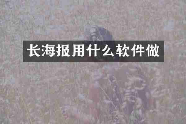 长海报用什么软件做