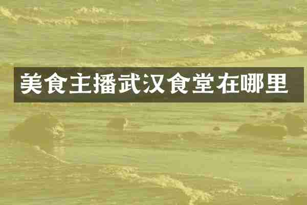 美食主播武汉食堂在哪里