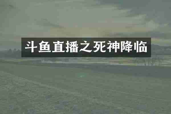 斗鱼直播之死神降临