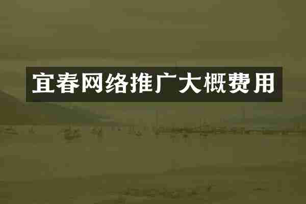 宜春网络推广大概费用