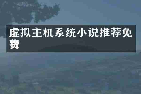 虚拟主机系统小说推荐免费