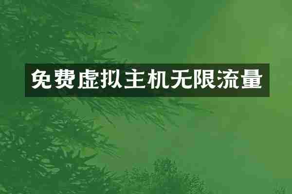 免费虚拟主机无限流量