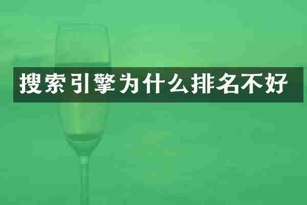 搜索引擎为什么排名不好