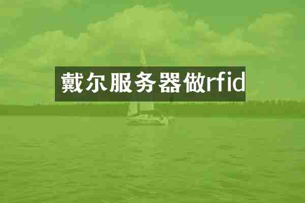戴尔服务器做rfid