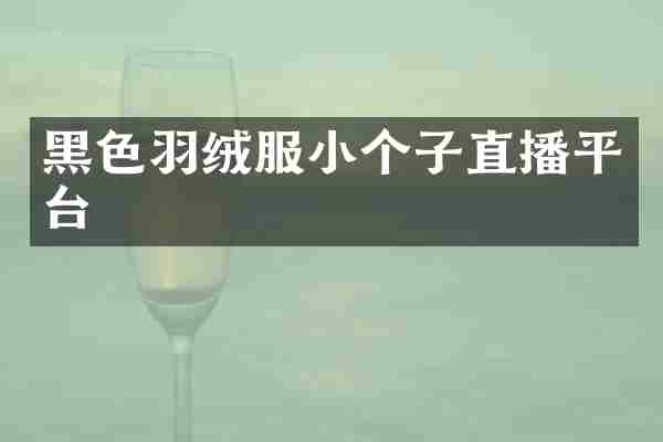 黑色羽绒服小个子直播平台