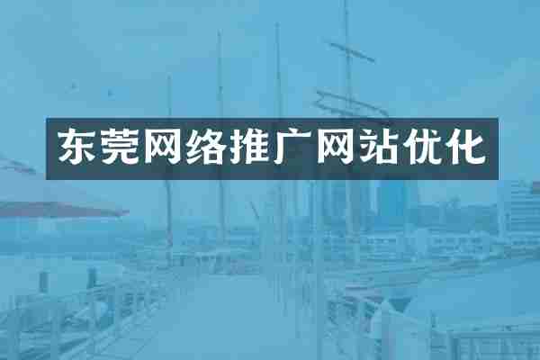 东莞网络推广网站优化