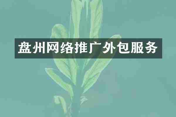 盘州网络推广外包服务